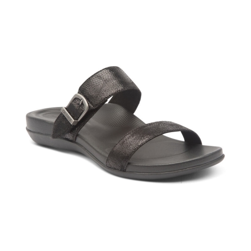 Black Aetrex Mimi Water-Friendly Women's Sandals | BGQYD-5381