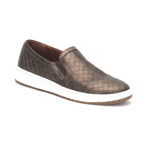 Bronze Aetrex Kenzie Slip-On Comfort Women's Sneakers | AIBGE-4681