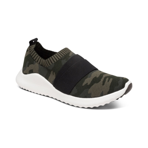 Camouflage Aetrex Allie Arch Support Women's Sneakers | MODVZ-0485
