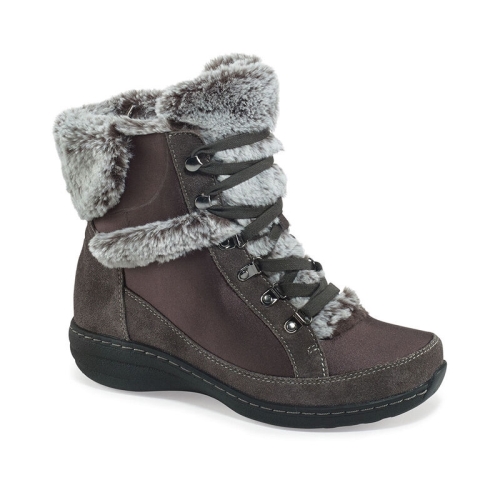 Charcoal Aetrex Fiona Women's Boots | QKCXZ-7604