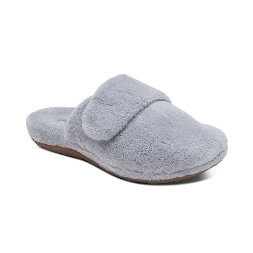 Grey Aetrex Mandy Closed Toe Women's Slippers | ULVJN-1326