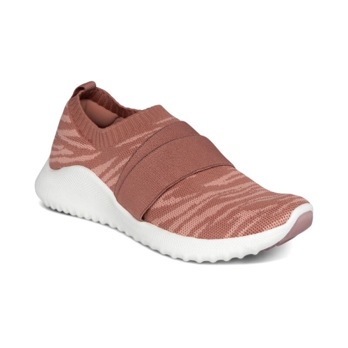 Rose Aetrex Allie Arch Support Women's Sneakers | MYIGQ-6314