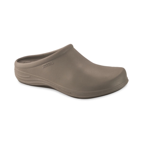 Taupe Aetrex Bondi Orthotic Men's Clogs | WIFPZ-8723