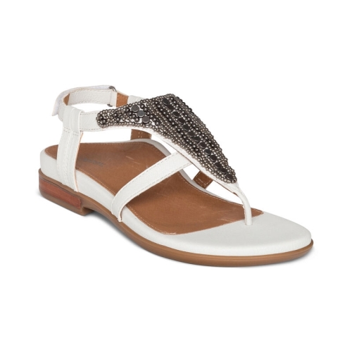 White Aetrex Sheila Women's Sandals | AULMF-8652